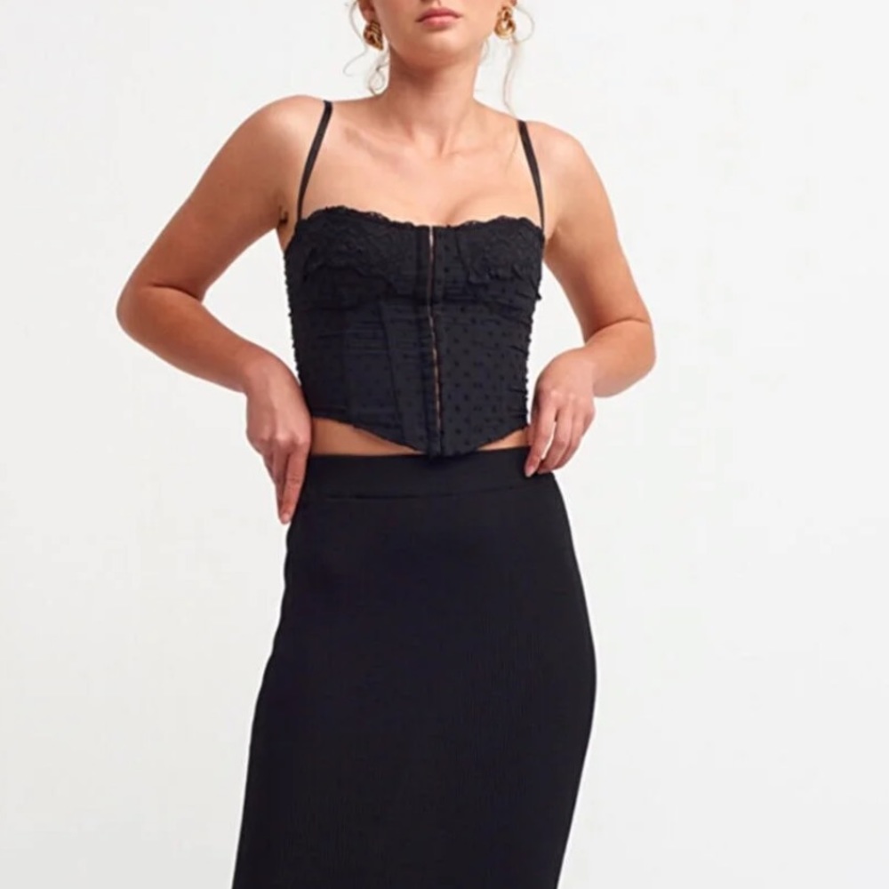 Black Lace Corset